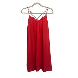 She + Sky Hot Pink Strappy Midi Dress